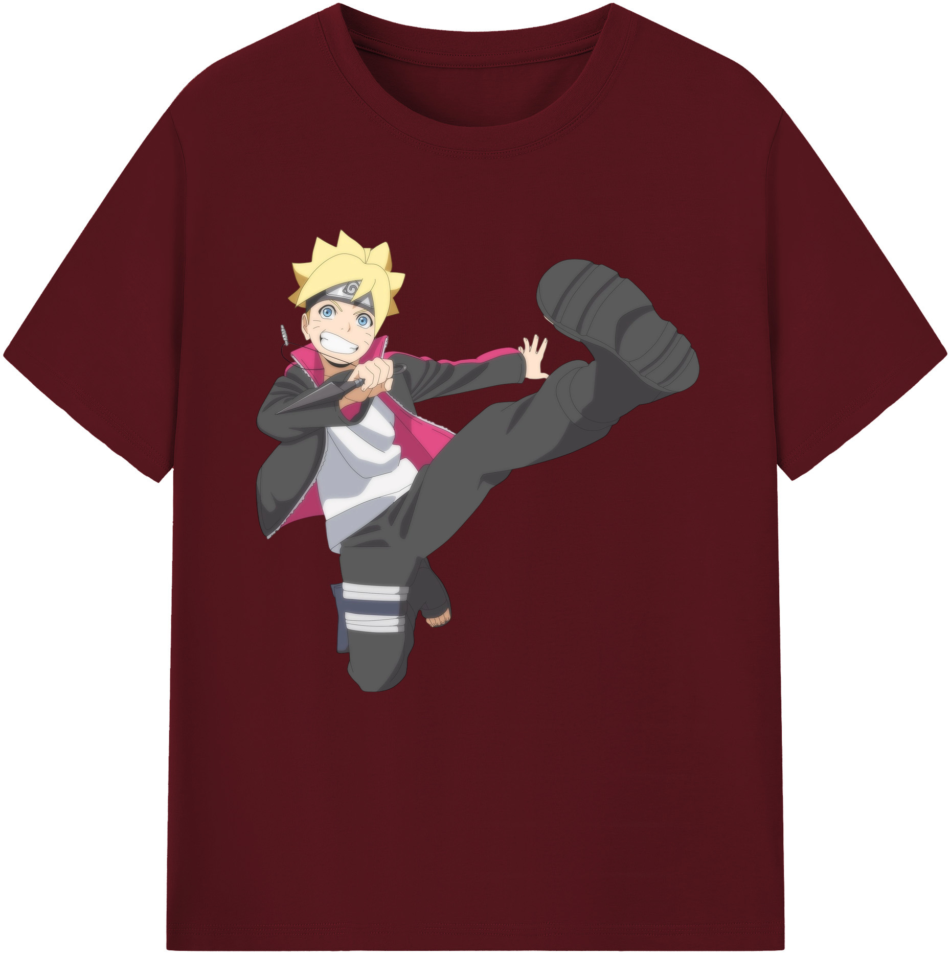 （画像用） NARUTO -ナルト- うずまき ボルト Uzumaki Boruto 綿100％半袖Tシャツ（フロントプリント）